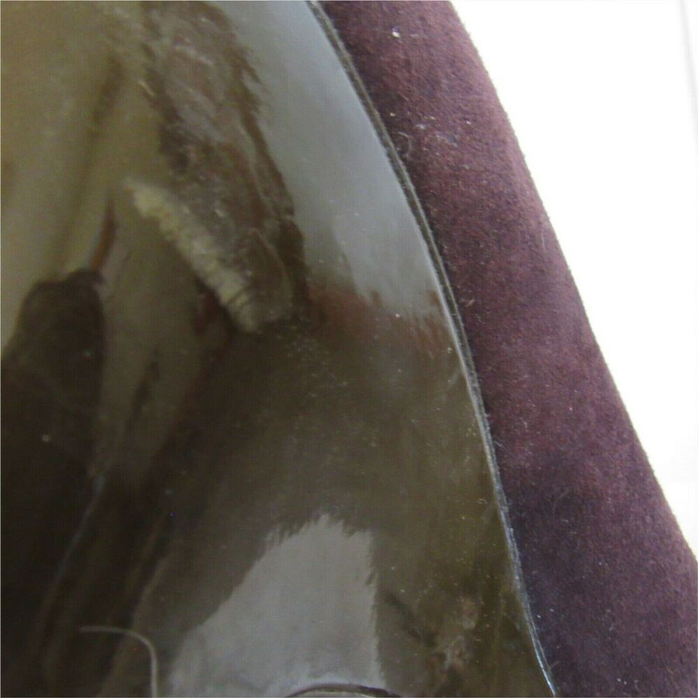 Cole Hann Slip On 3" Pump Sz 6 Brown Suede Leather Comfort Sole Round Toe - Picture 6 of 7